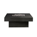 Platz - Square Concrete Fire Pit Table - Fire Pit Table | Patioza