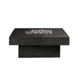 Platz - Square Concrete Fire Pit Table - Fire Pit Table | Patioza