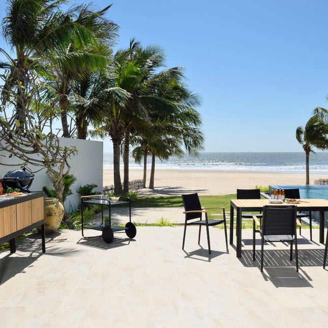 Portals Dark Outdoor Kitchen - | Patioza