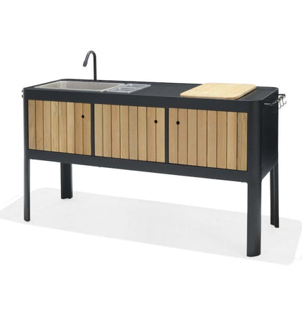 Portals Dark Outdoor Kitchen - | Patioza