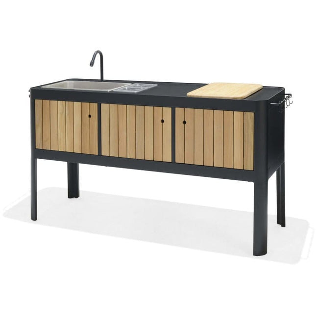 Portals Dark Outdoor Kitchen - | Patioza