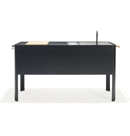 Portals Dark Outdoor Kitchen - | Patioza
