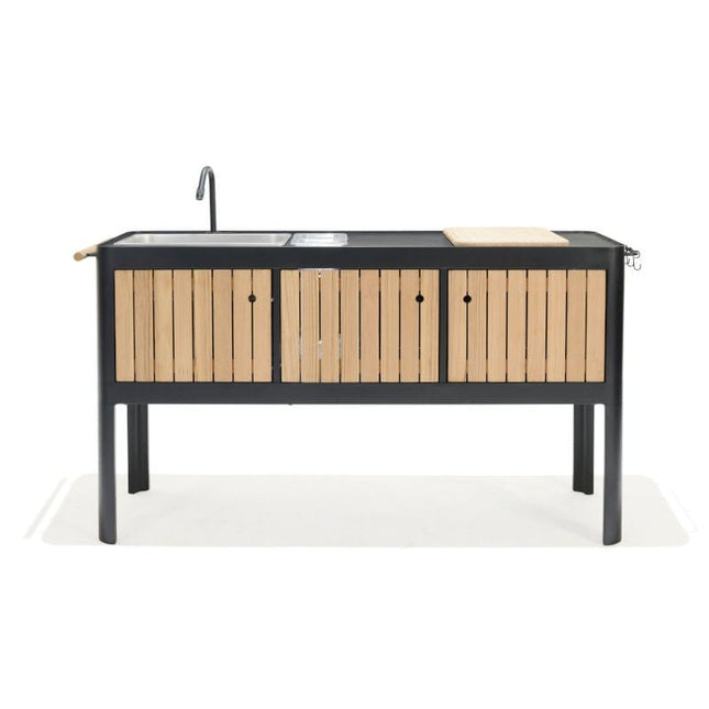 Portals Dark Outdoor Kitchen - | Patioza