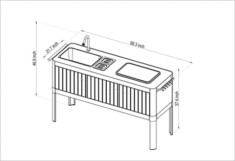 Portals Light Outdoor Kitchen - | Patioza