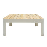 Portals Teak and Aluminum Modular Sofa 3pc Set - | Patioza