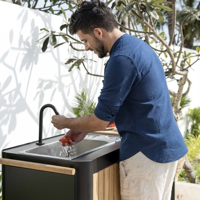 Portals Dark Outdoor Kitchen - | Patioza