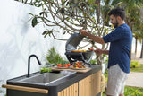 Portals Dark Outdoor Kitchen - | Patioza