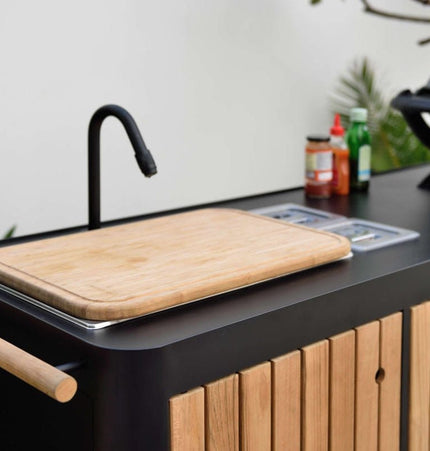 Portals Dark Outdoor Kitchen - | Patioza