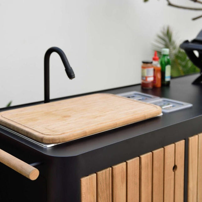 Portals Dark Outdoor Kitchen - | Patioza