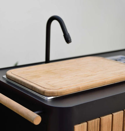 Portals Dark Outdoor Kitchen - | Patioza