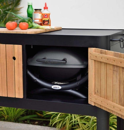 Portals Dark Outdoor Kitchen - | Patioza