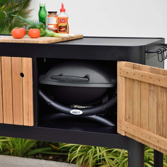 Portals Dark Outdoor Kitchen - | Patioza