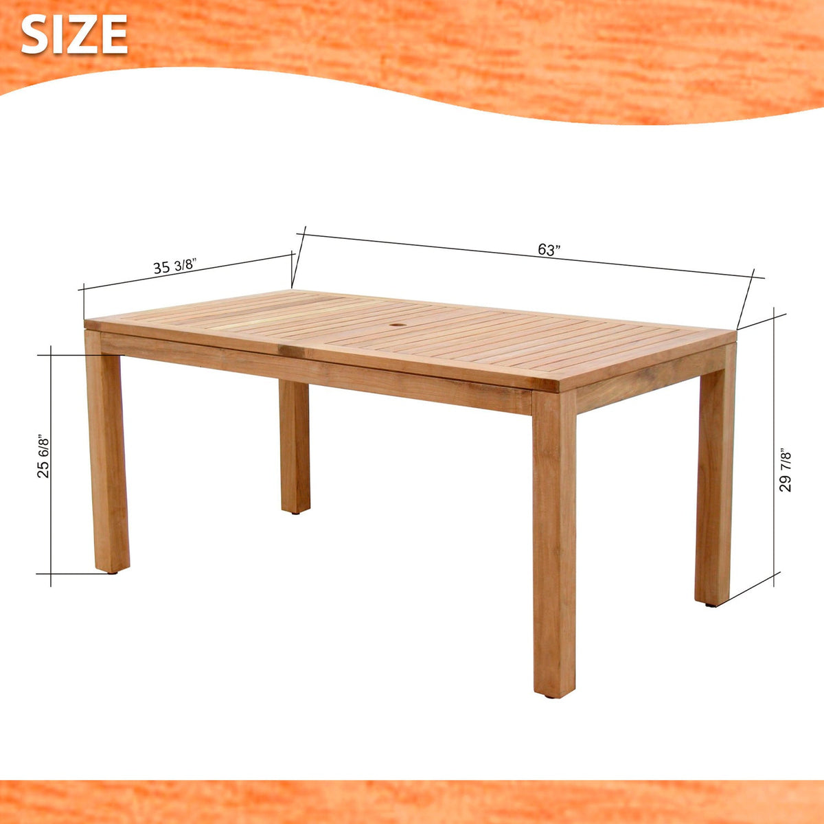 Rinjani Rectangular Table and 6 Chamonix Arm Chair - Patio Dining Sets | Patioza