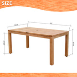 Rinjani Rectangular Table and 6 Chamonix Arm Chair - Patio Dining Sets | Patioza