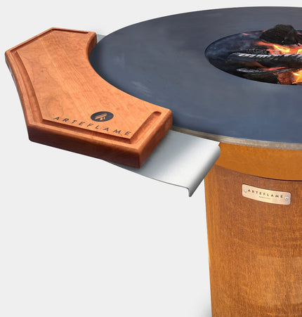 Arteflame Classic 40″ — Fire Pit with Cooktop (CORTEN Bowl; Short Round / Short Euro / Built-In No Base)