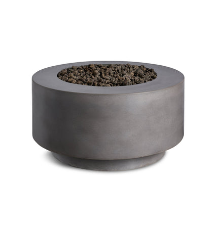 Rund | Cylindrical Concrete Fire Bowl - Fire Pits | Patioza