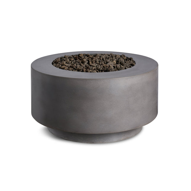 Rund | Cylindrical Concrete Fire Bowl - Fire Pits | Patioza