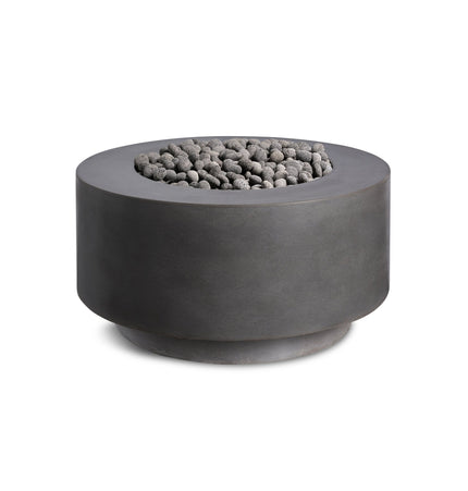 Rund | Cylindrical Concrete Fire Bowl - Fire Pits | Patioza