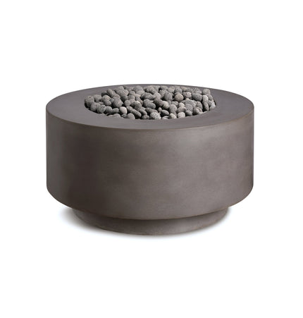 Rund | Cylindrical Concrete Fire Bowl - Fire Pits | Patioza