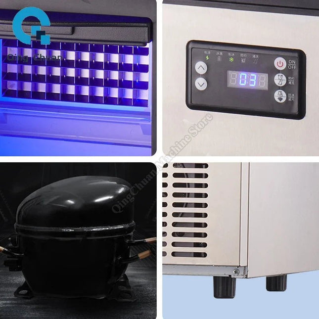 Commercial Ice Making Machine | Fully Automatic for Cafes & Milk Tea Shops - | Patioza