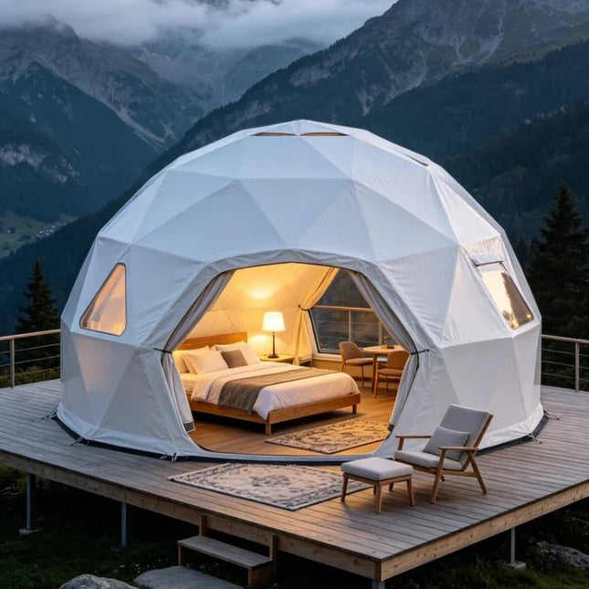 Geodesic Dome Tent | Luxury Glamping Spherical Outdoor Accommodation - | Patioza