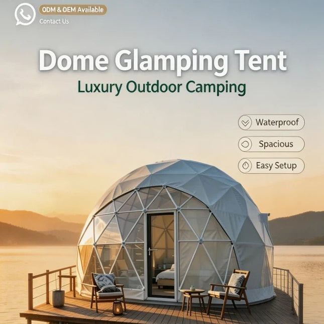 Geodesic Dome Tent | Luxury Glamping Spherical Outdoor Accommodation - | Patioza