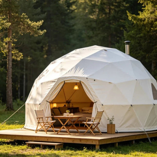 Geodesic Dome Tent | Luxury Glamping Spherical Outdoor Accommodation - | Patioza