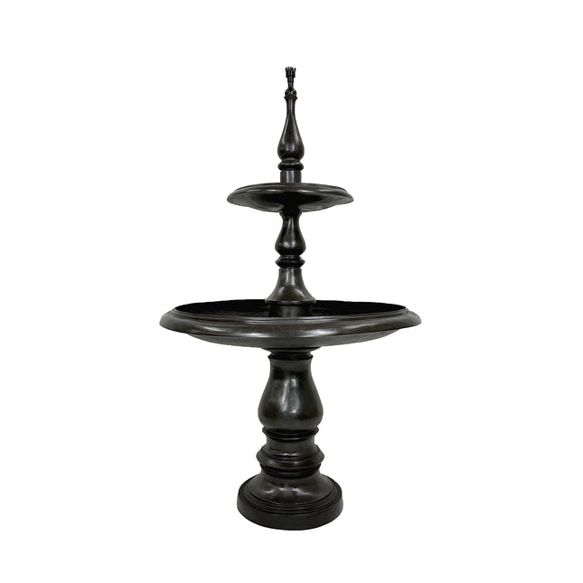 Contemporary Two Tier Bronze Fountain - Bronze Fountain | Patioza