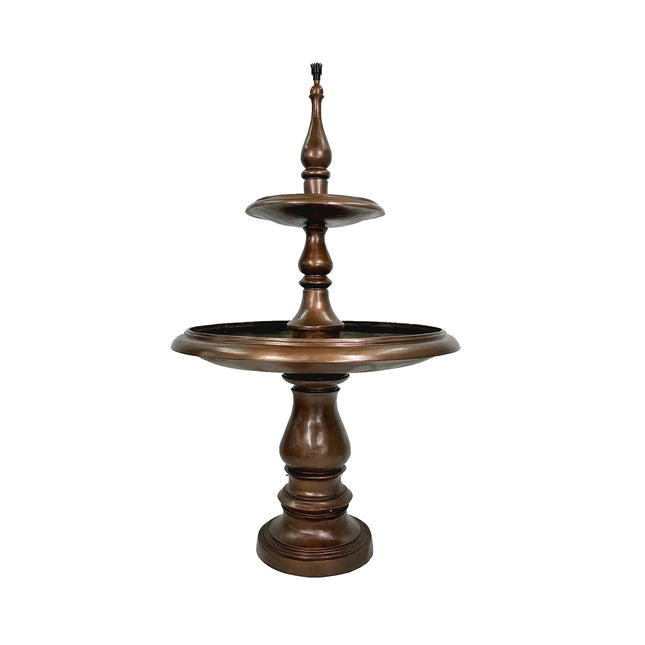 Contemporary Two Tier Bronze Fountain - Bronze Fountain | Patioza