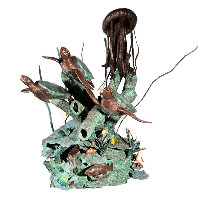 Sea Fantasy Fountain Bronze Statue - Bronze Fountain Statue | Patioza