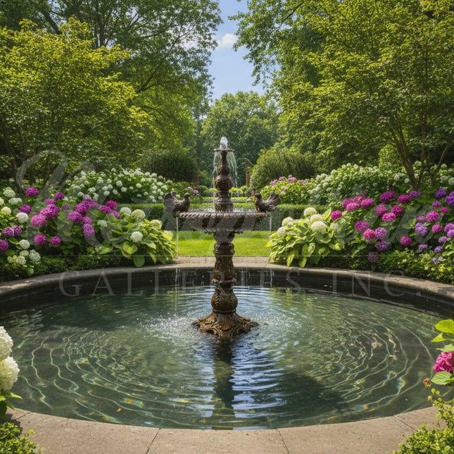 Bronze Fountain with Birds - Bronze Fountain Statue | Patioza