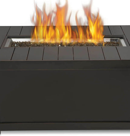 Patio Elegance Fire Table – St. Tropez Rectangle Patioflame Table - Outdoor Kitchen | Patioza