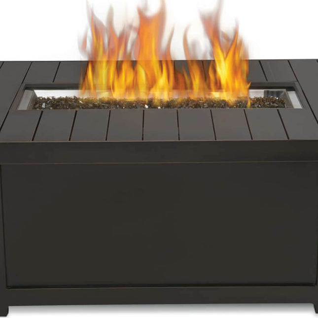 Patio Elegance Fire Table – St. Tropez Rectangle Patioflame Table - Outdoor Kitchen | Patioza