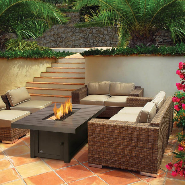 Patio Elegance St. Tropez Fire Table – Square Patioflame Table - Outdoor Kitchen | Patioza