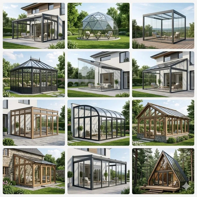 Aluminum Sunroom | Windproof Thermally Insulated Glass Garden Room - | Patioza