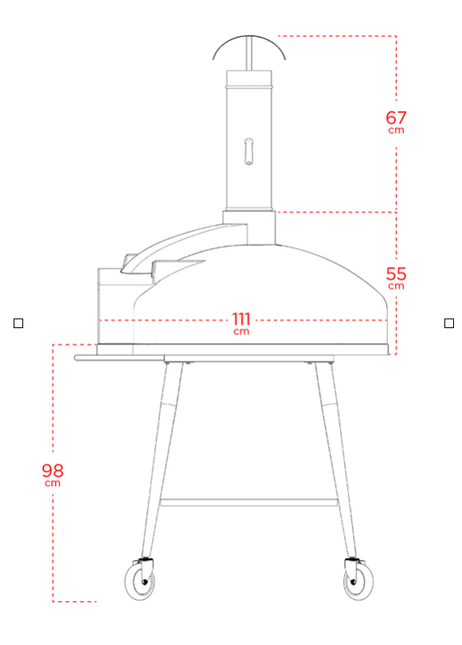 Red Rock 100 (PRO 100) Wood-Fired Stone Oven - Wood Fired Oven | Patioza