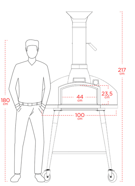 Red Rock 100 (PRO 100) Wood-Fired Stone Oven - Wood Fired Oven | Patioza