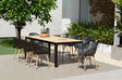 Portals Dark 9 Piece Carver Rectangular Dining Set - | Patioza