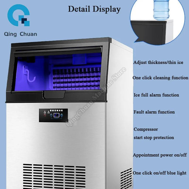 Commercial Ice Making Machine | Fully Automatic for Cafes & Milk Tea Shops - | Patioza