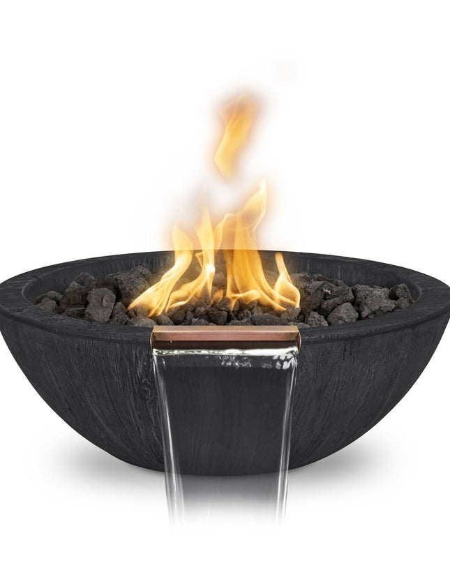 Sedona Fire & Water Bowl - GFRC Wood Grain - 27"