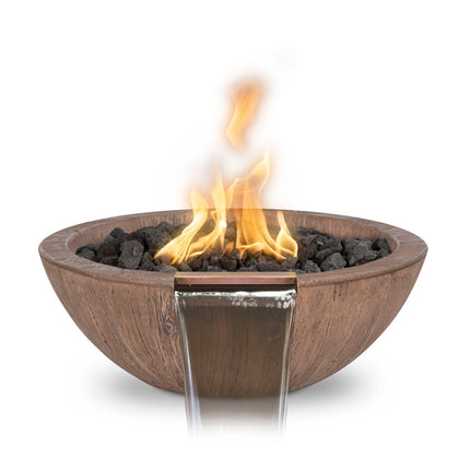 Sedona Fire & Water Bowl - GFRC Wood Grain - 27"