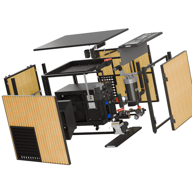 RevX Acrylic X Tub Cold Plunge + LUX High Performance Chiller and Filtration System - | Patioza
