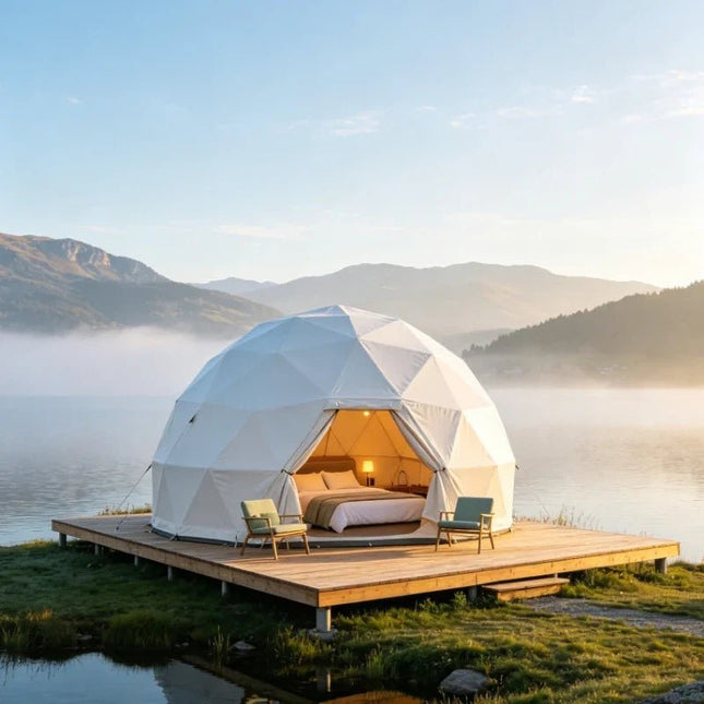 Geodesic Dome Tent | Luxury Glamping Spherical Outdoor Accommodation - | Patioza