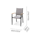 Topaz 9 Piece Teak Big Rectangular Dining Set - | Patioza