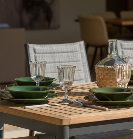 Topaz 9 Piece Teak Big Rectangular Dining Set