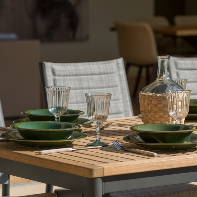 Topaz 9 Piece Teak Big Rectangular Dining Set