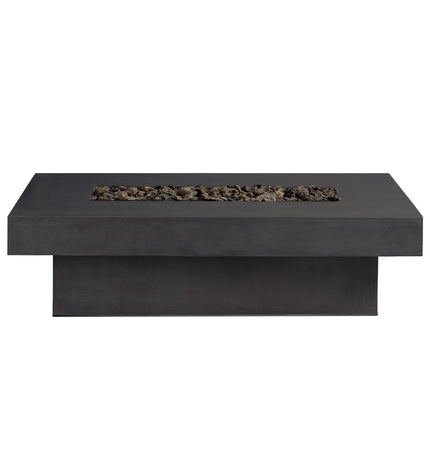 Toplina - Rectangular Concrete Fire Pit Table