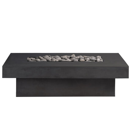 Toplina - Rectangular Concrete Fire Pit Table