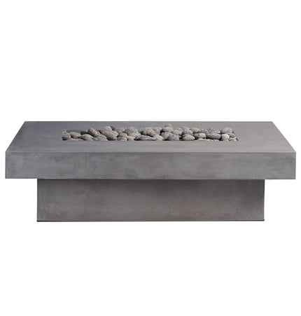 Toplina - Rectangular Concrete Fire Pit Table