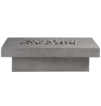 Toplina - Rectangular Concrete Fire Pit Table